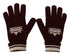 Dolce & Gabbana Red White D&G Logo Crown Cashmere Gloves